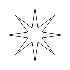 Obraz premium Sparkle vector icon. Shine symbol illustration. star sign or logo.