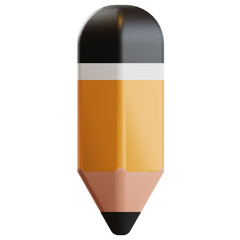Pencil 3D icon.