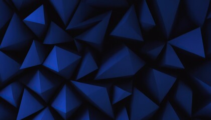 Fototapeta premium Deep blue triangular geometric composition