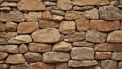 Fototapeta premium Rustic brown stone wall texture background