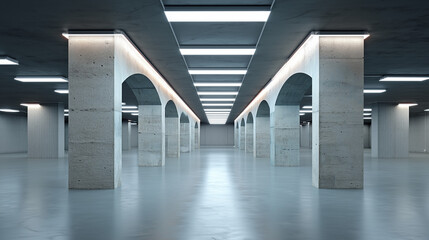 corridor in a modern building