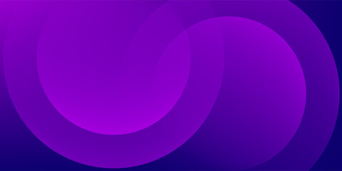 Obraz premium Minimal geometric background. Purple elements with fluid gradient. Dynamic shapes composition. Eps10 vector