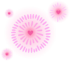 Mother's Day Glowing Pink Fireworks
