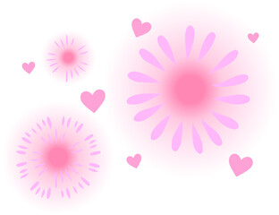 Mother's Day Glowing Pink Fireworks
