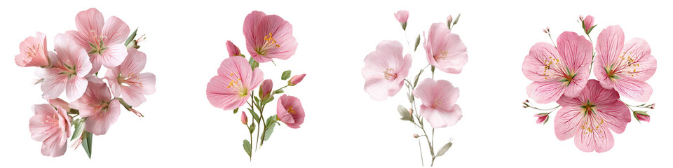 Fototapeta premium Vibrant pink flowers blooming in springtime