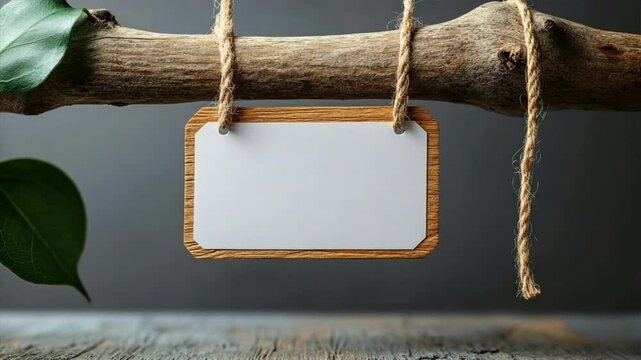 old wooden frame with rope