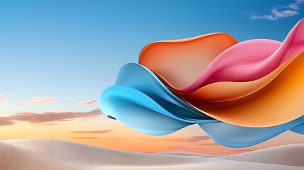 there is an image of a colorful object in the sky