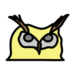 Owl Vector Filled Icon Design