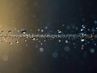 water drops on glass
