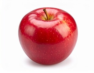 A fresh red Envy apple isolated on a clean white background, shown with a clipping path for easy use in design and editing.