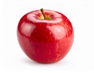 A fresh red Envy apple isolated on a clean white background, shown with a clipping path for easy use in design and editing.