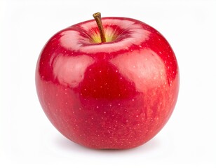 A fresh red Envy apple isolated on a clean white background, shown with a clipping path for easy use in design and editing.