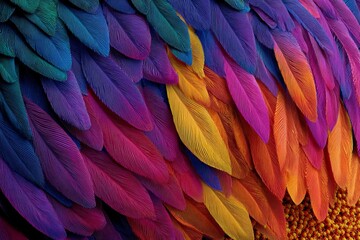 Fototapeta premium Vibrant Colors of Sunflower Petals Create a Mesmerizing Display in Nature Generative AI