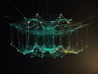 abstract background with glowing lines