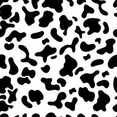 Cow print pattern animal seamless. Cow skin abstract for printing, cutting, crafts, stickers, cover, home decorate.