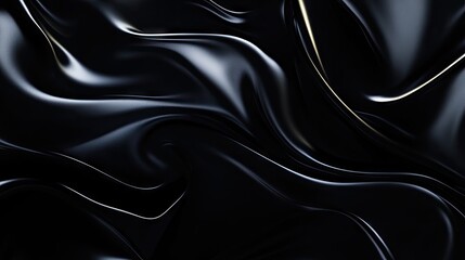 Obraz premium Abstract design of flowing, dark fabric textures.