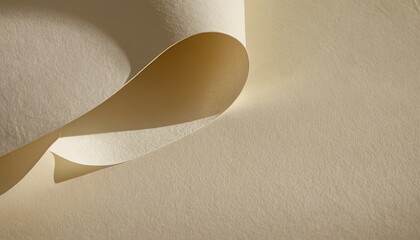 White Paper Roll with Swirl Pattern and Wave Texture. 1