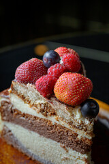 Breakfast with berries and sweets