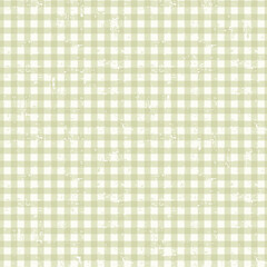 Seamless checkered pattern with trendy gingham checks textured, aged, faded or discolored for wrapping paper, clothing, textile and other design projects