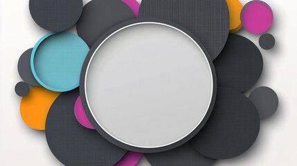 Colorful Abstract Circles Background