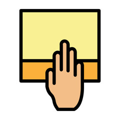 Dusting Vector Filled Icon Design