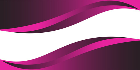 Modern abstract wave background with pink, purple, and black gradient curves. Clean design ideal for banners, presentations.