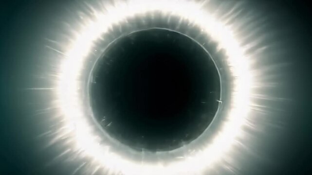 Futuristic energy portal with dynamic glowing light effects transition