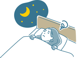 寝つきの悪い女性