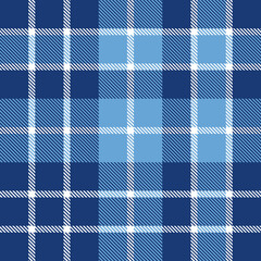 Classic Blue and White Tartan plaid pattern background for textile design .Perfect for textile or print design. vector illustration.