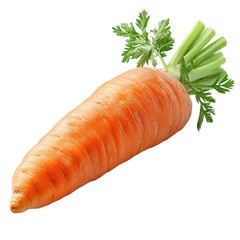 Fresh Carrot on Transparent Background