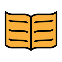 Reading Vector Filled Icon Design