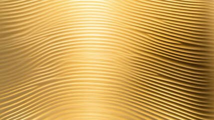 Fototapeta premium Gold Wavy Line Texture Background with Metallic Shine