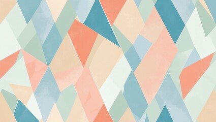 Abstract Diamond Pattern with Pastel Colors Creates a Modern Background