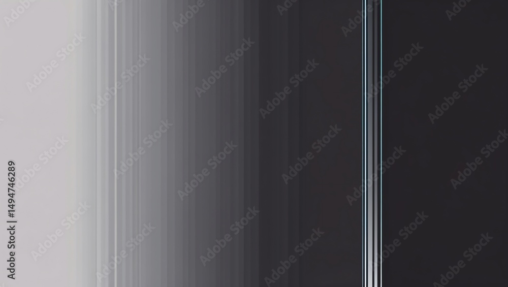Poster abstract grayscale gradient with vertical stripes for modern backgrounds