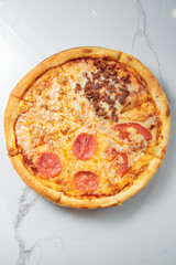 The pizza is delicious and fresh for you