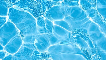 Elegant water texture for summer styling. Serene blue seamless motif for ocean and pool