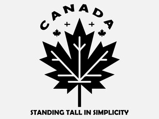 National Canada Day Silhouette Vector Illustration