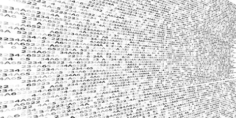 Abstract Matrix Background. Binary Computer Code. Coding / Hacker concept. Vector Background Illustration.