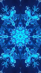 blue snowflake background