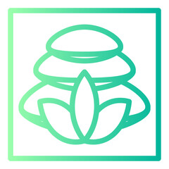 yoga gradient icon