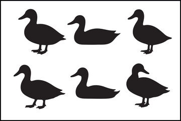 Unique Duck Silhouette Designs