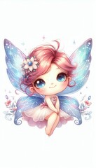 Whimsical fairy character illustration enchanted forest digital art fantasy close-up magical creatures