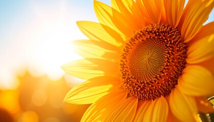 Obraz premium 輝くひまわり：夏の太陽を浴びてCustom AI Model
