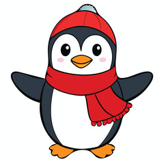 a-cartoon-penguin-wearing-a-red-scarf-and-winter-h (1).eps