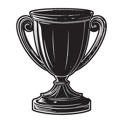 Award trophy cup silhouette icon vector design, Trophy cup icon vector