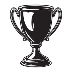 Award trophy cup silhouette icon vector design, Trophy cup icon vector