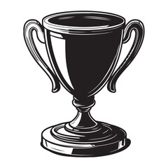 Award trophy cup silhouette icon vector design, Trophy cup icon vector