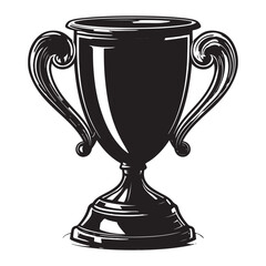 Award trophy cup silhouette icon vector design, Trophy cup icon vector