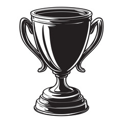 Award trophy cup silhouette icon vector design, Trophy cup icon vector