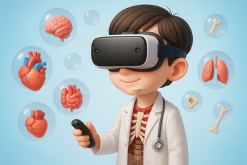 Virtual reality medical simulation educational environment interactive learning healthcare technology engaging viewpoint
